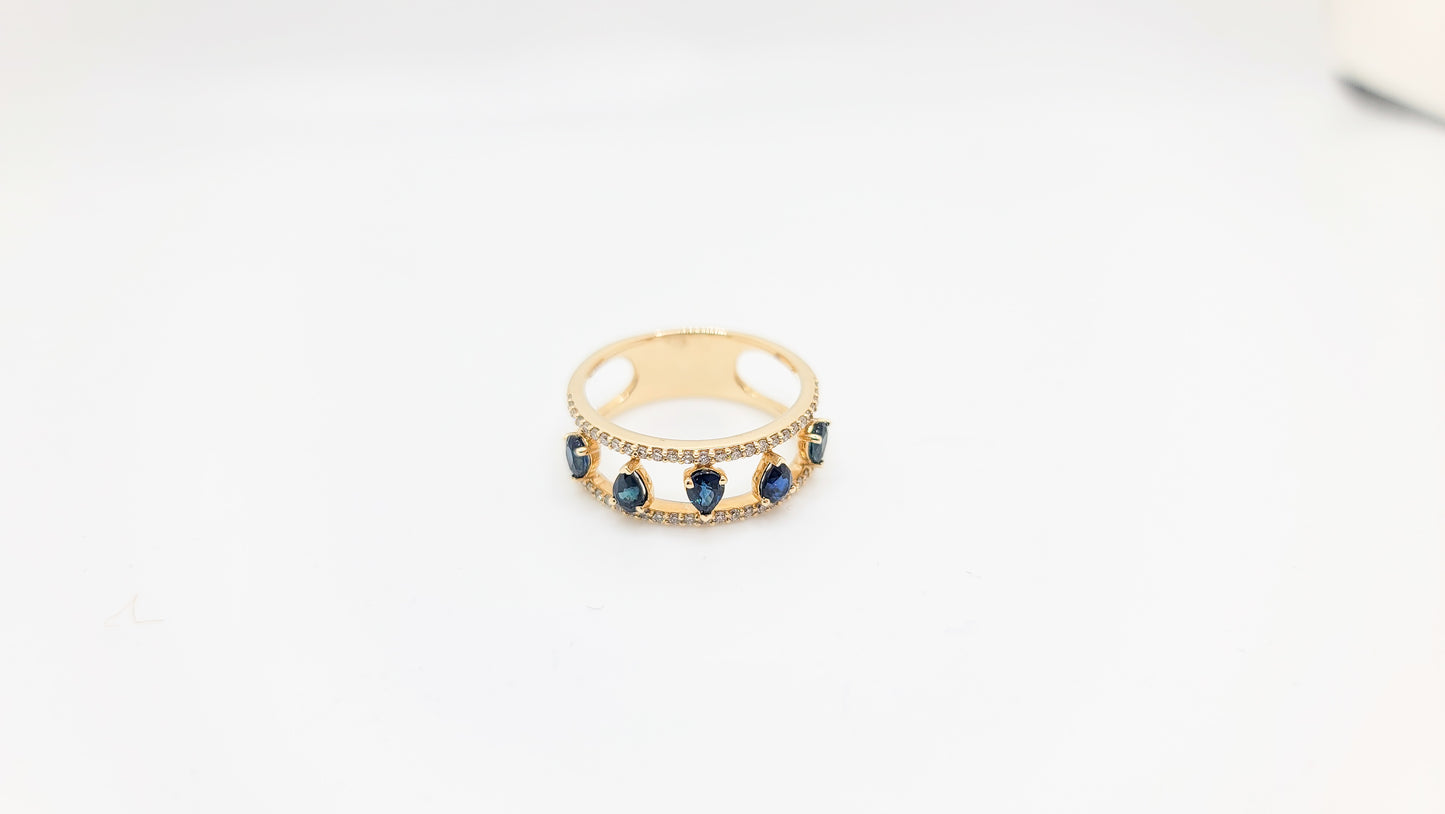 Stacked Pear RIng
