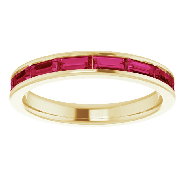 14K Yellow Gold Natural Ruby Ring