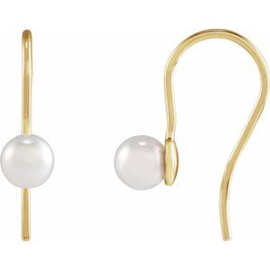 Pearl Wire Earrings