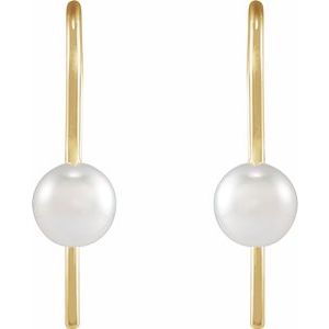 Pearl Wire Earrings