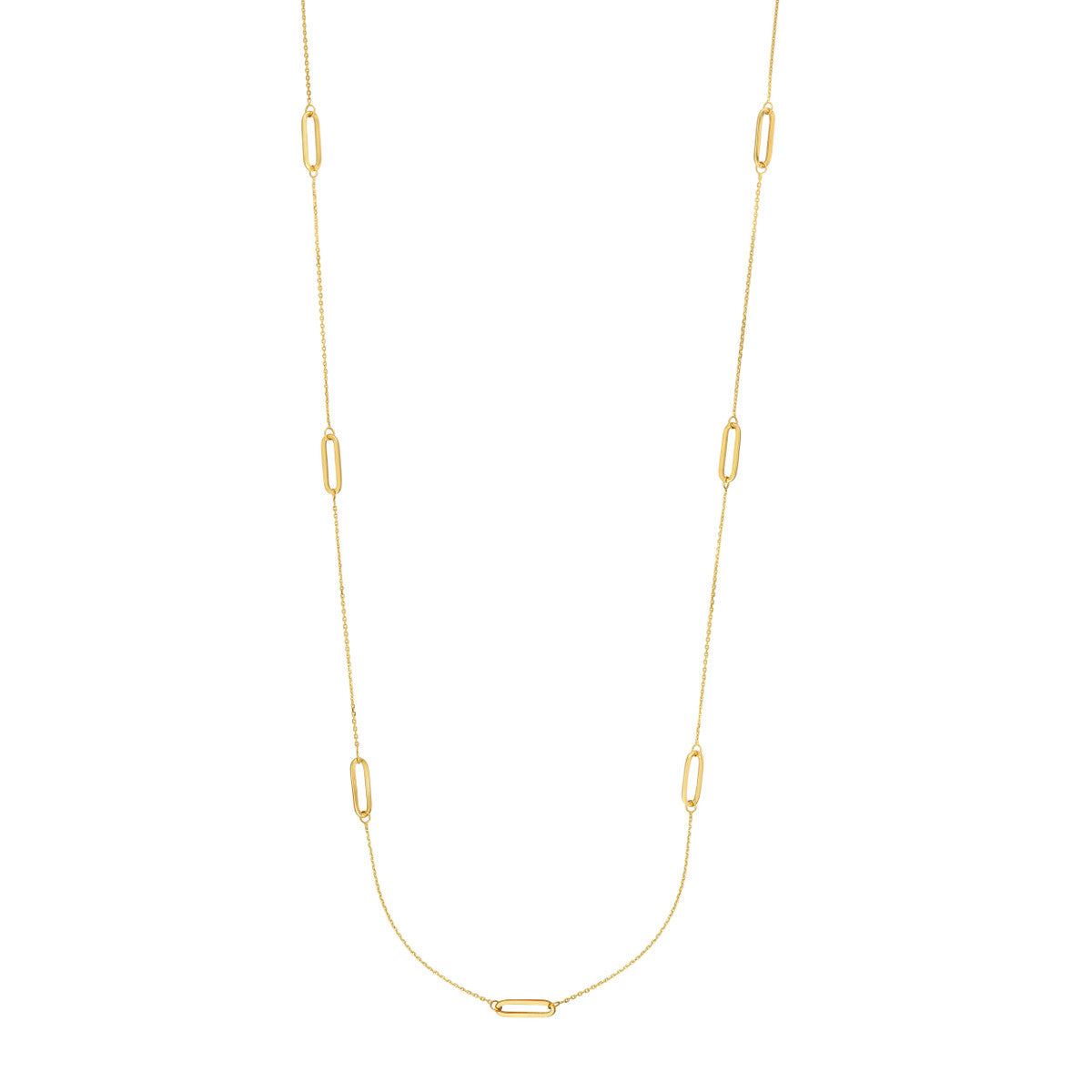 Long and Lovely Link Station Necklace