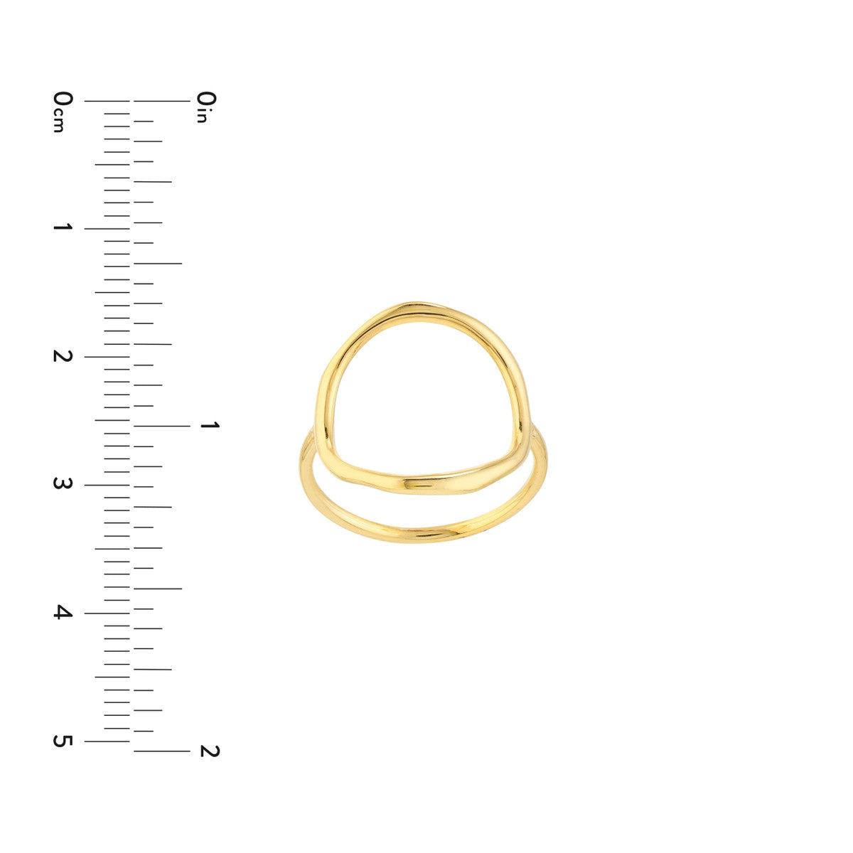 Organic Open Circle Ring