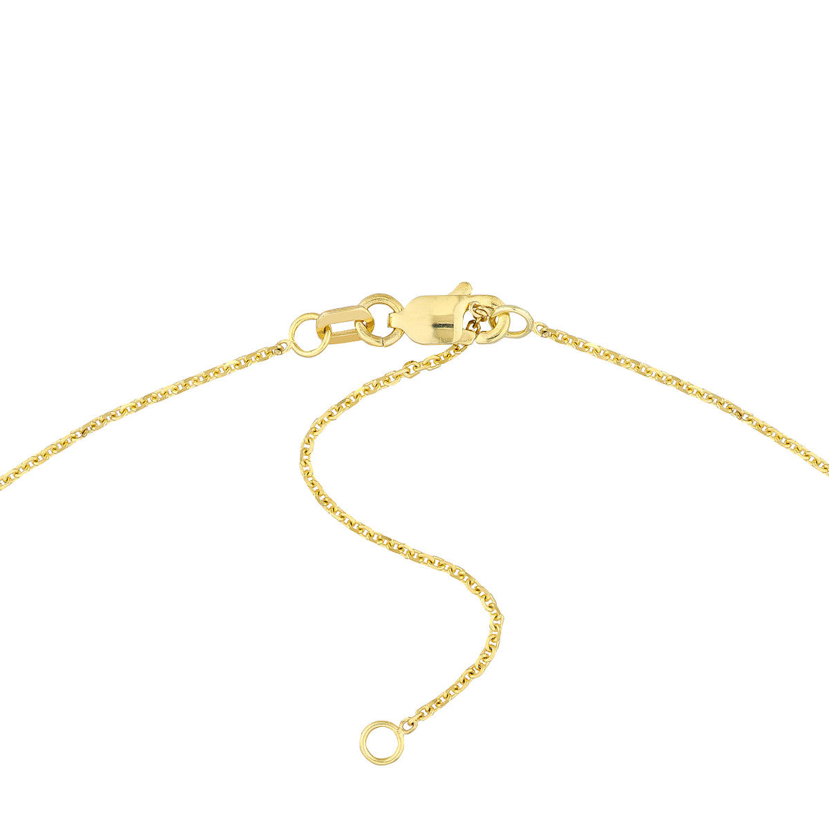 Initial and Diamond Bezel Necklace