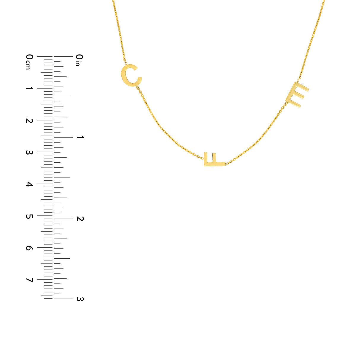 Personalization Block Soldered Station Necklace