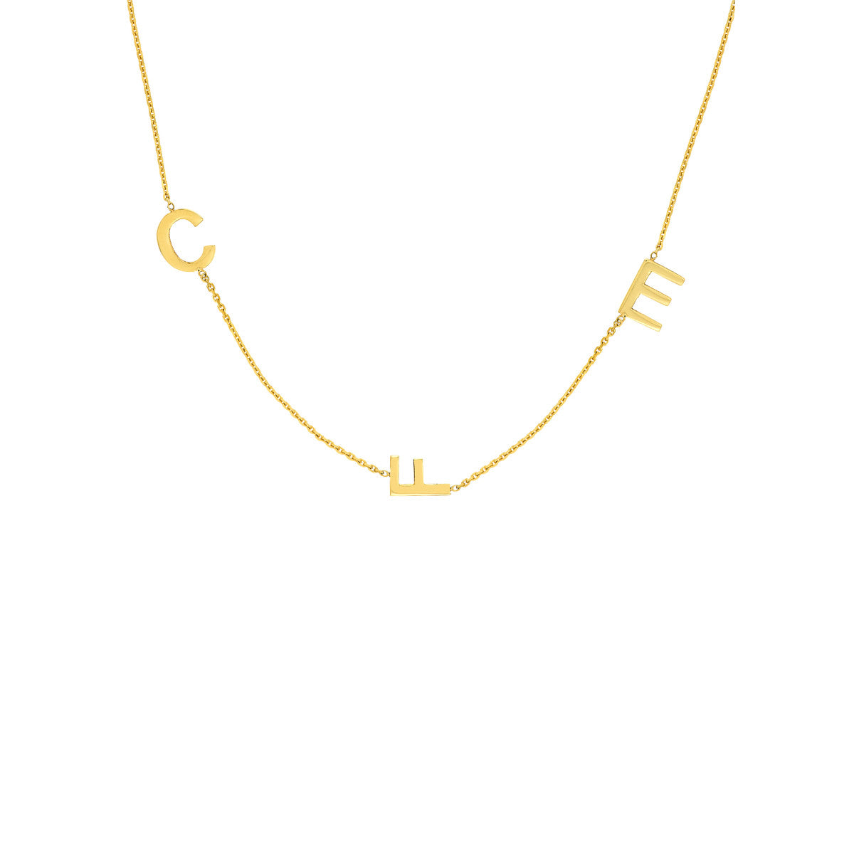 Personalization Block Soldered Station Necklace