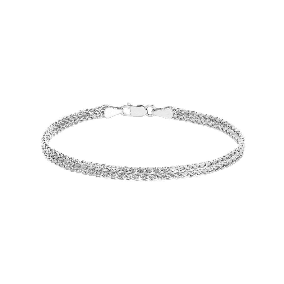 Two-Row Wheat Chain Bracelet