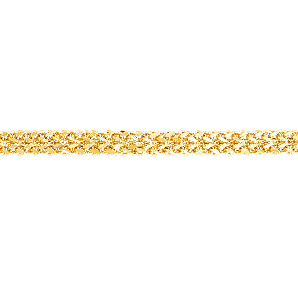 Two-Row Wheat Chain Bracelet