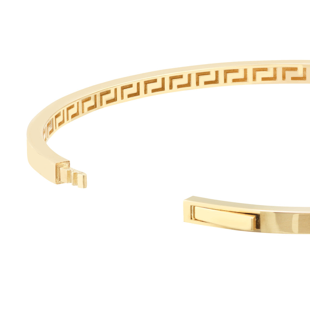 14K Square Tube Bangle