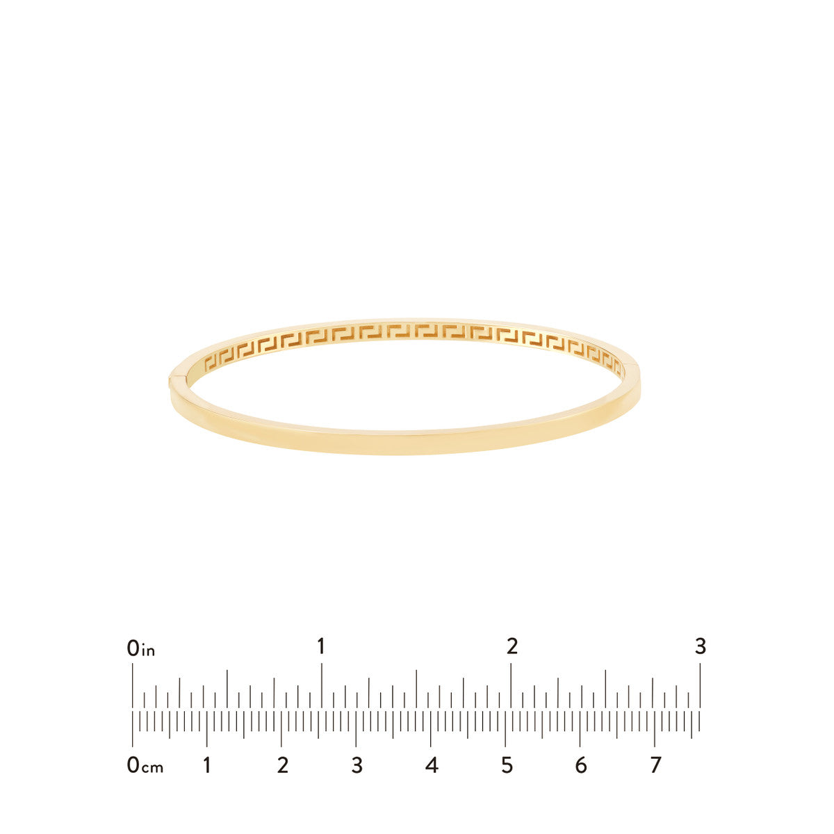 14K Square Tube Bangle