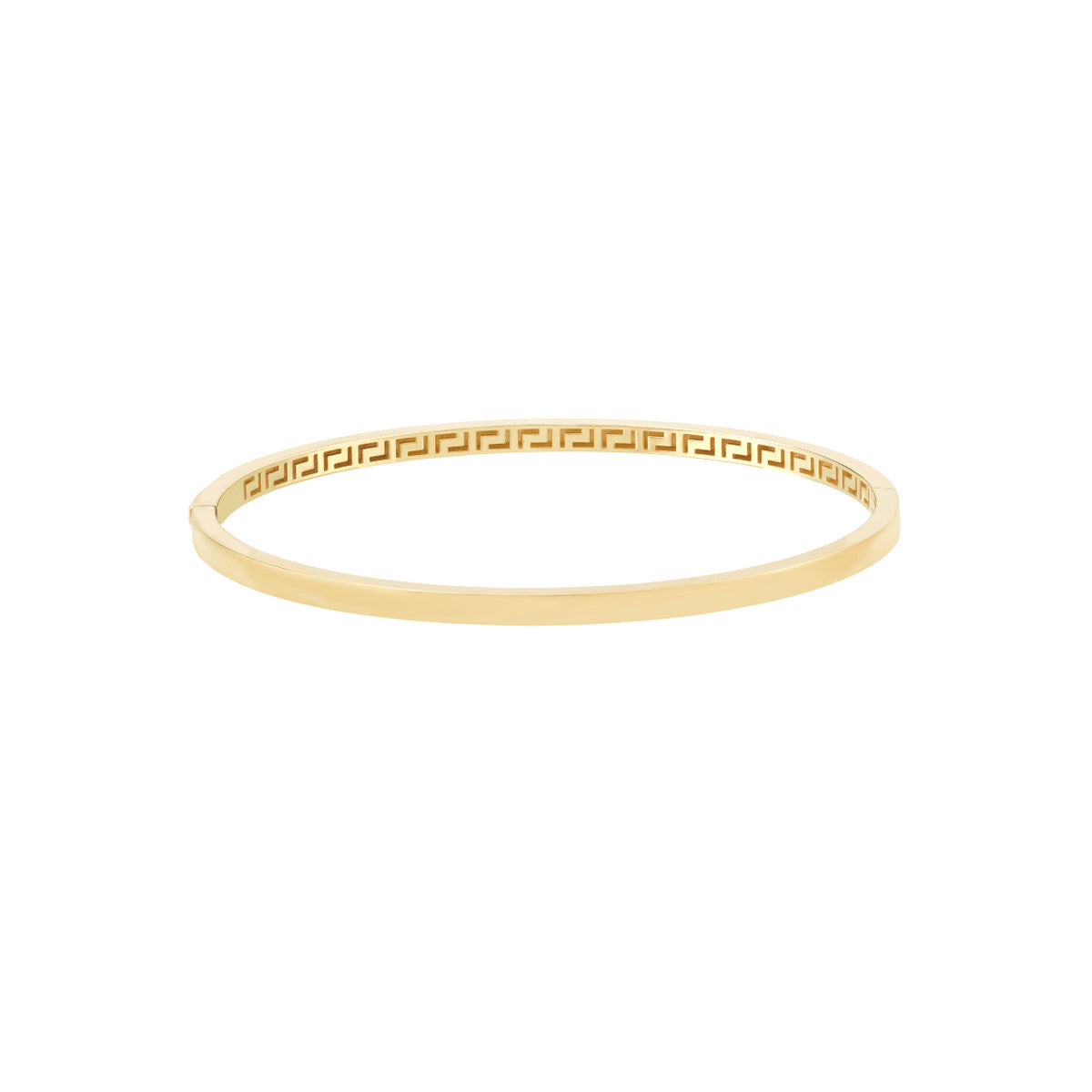 14K Square Tube Bangle