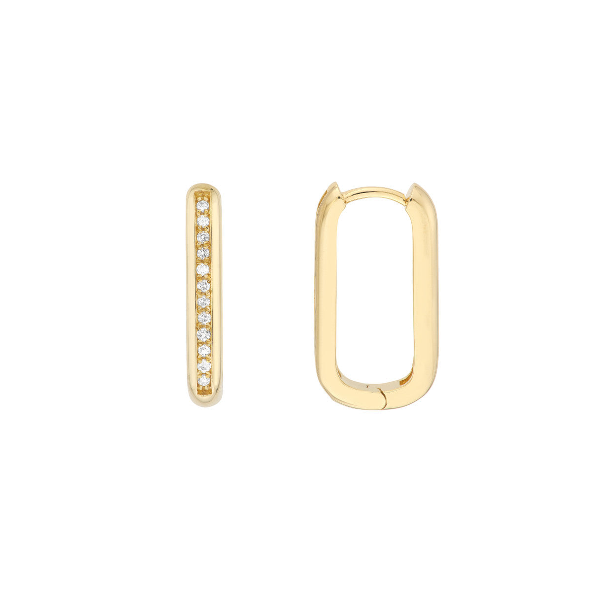 1/5 Diamond U Shape Hoops