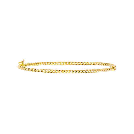 Twisted 14K bangle