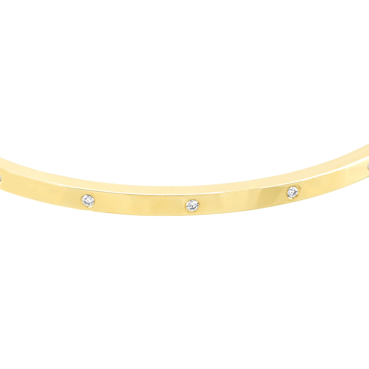 1/6ct Diamond Square Tube Bangle