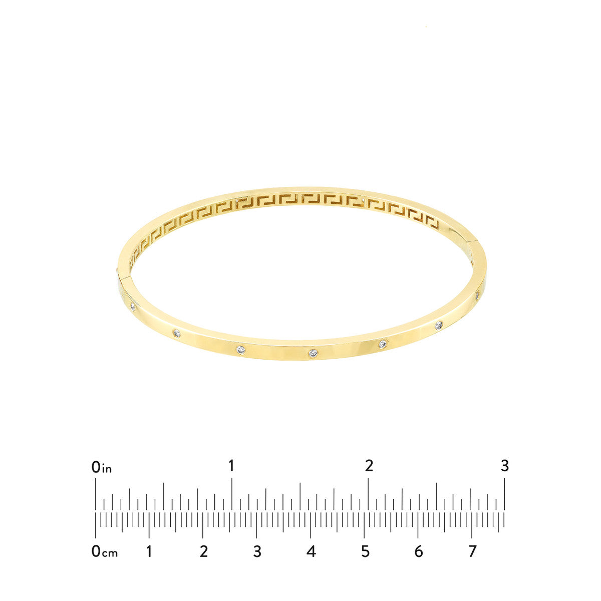 1/6ct Diamond Square Tube Bangle