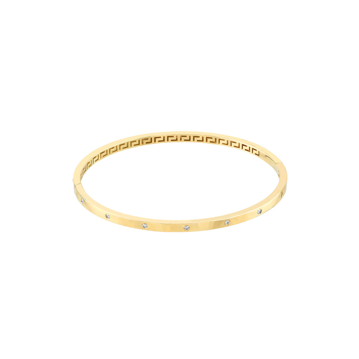 1/6ct Diamond Square Tube Bangle
